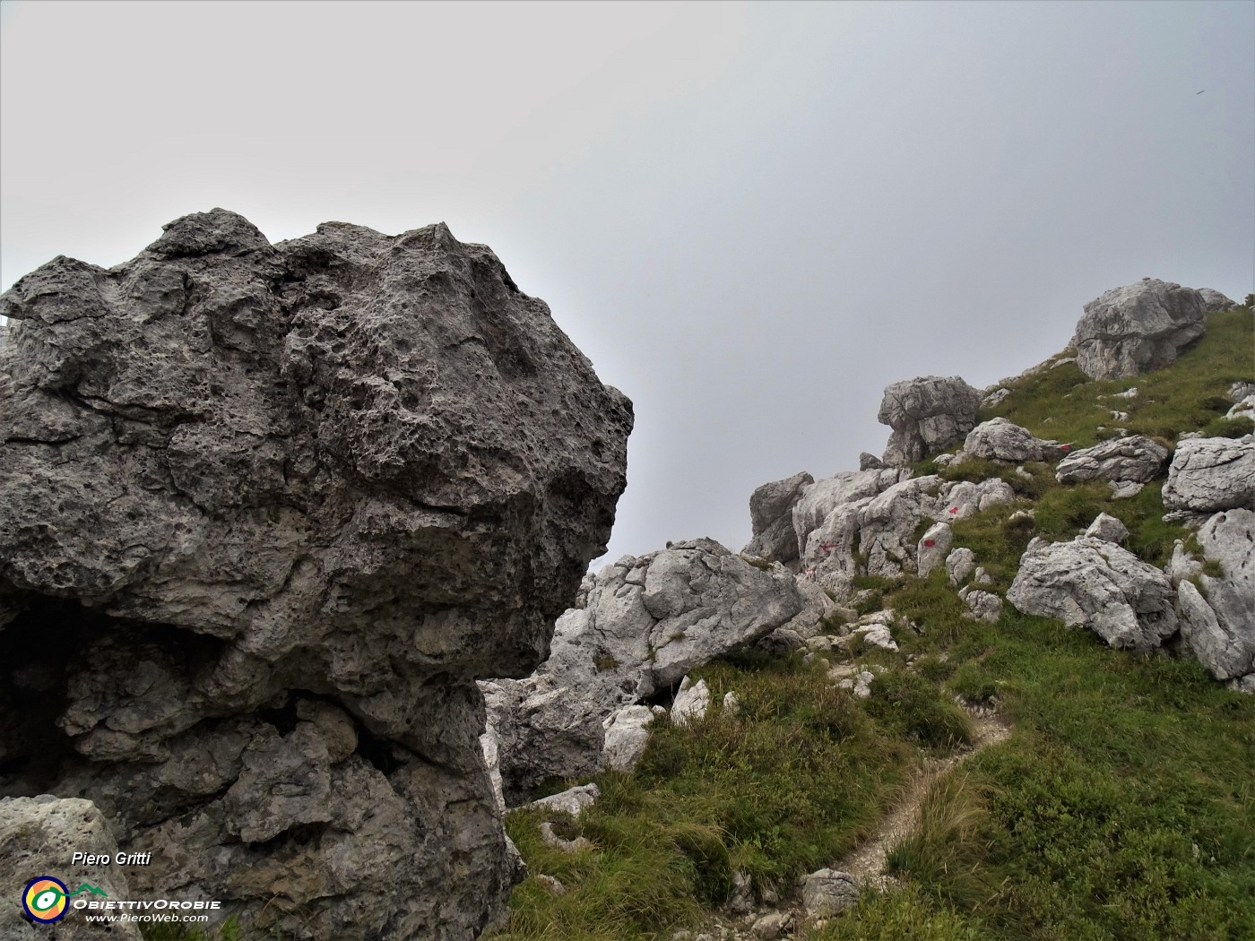 51 Sul sent. 502 da Cima Alben al Passo La Forca.JPG